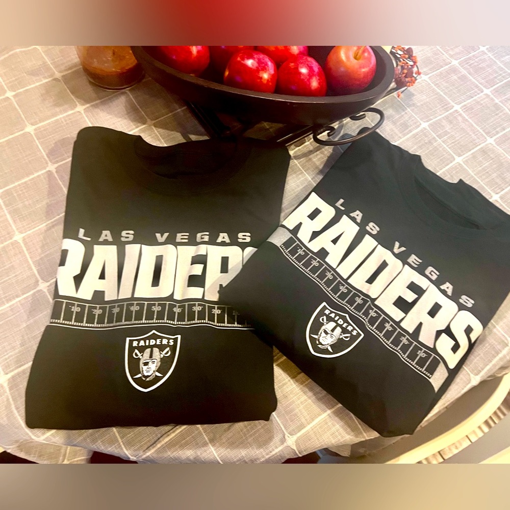 NWOT Raiders Tee Shirts : bundle of two